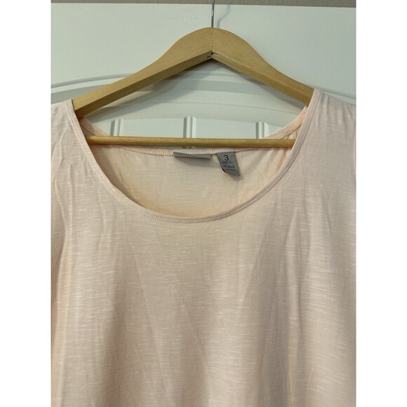 Easywear By Chicos Basic Tank Top Womens 3 Peach Slinky Knit Stretch Scoop Neck - Picture 2 of 9